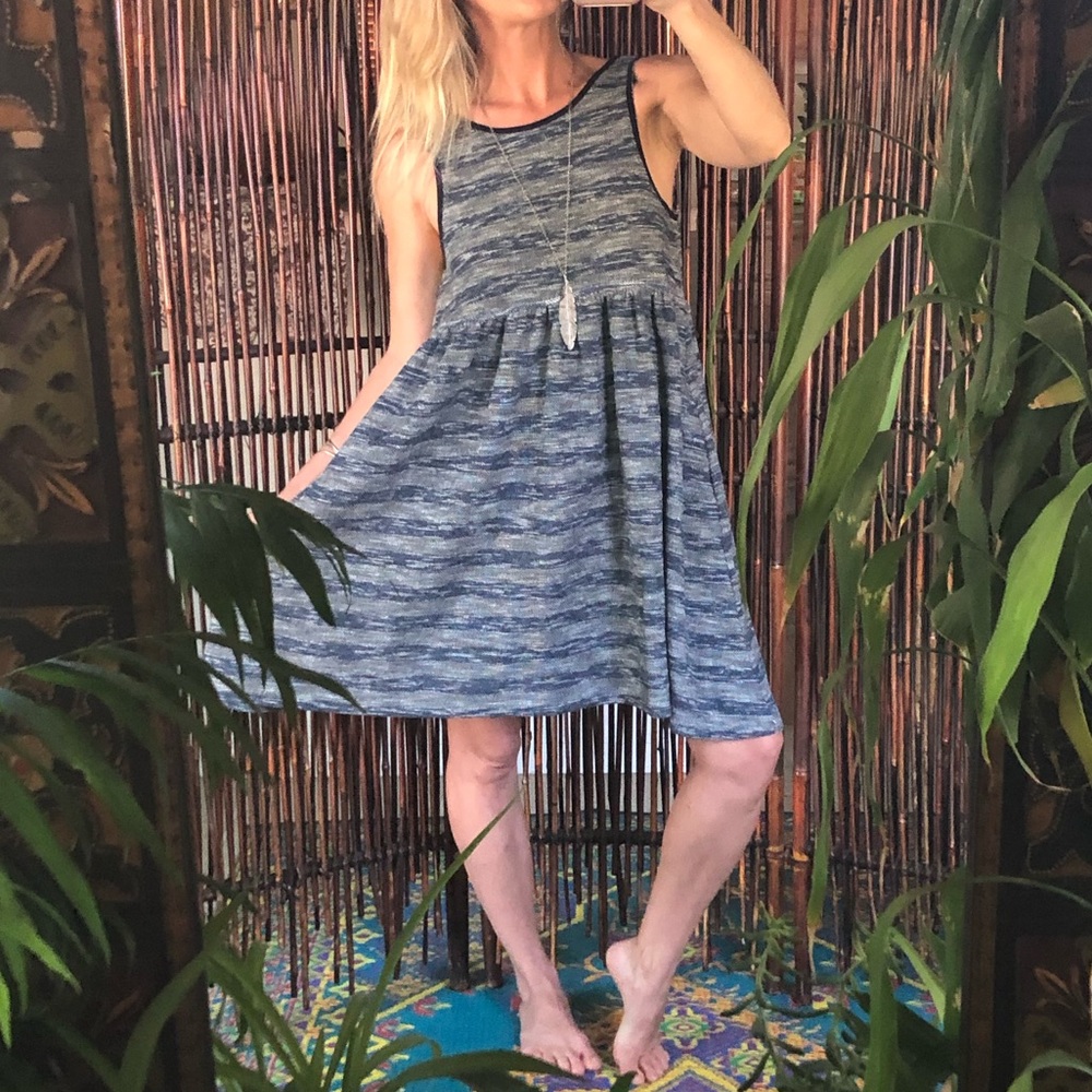 NEW Free People Baby Blue Babydoll Dress - Picture 11 of 16